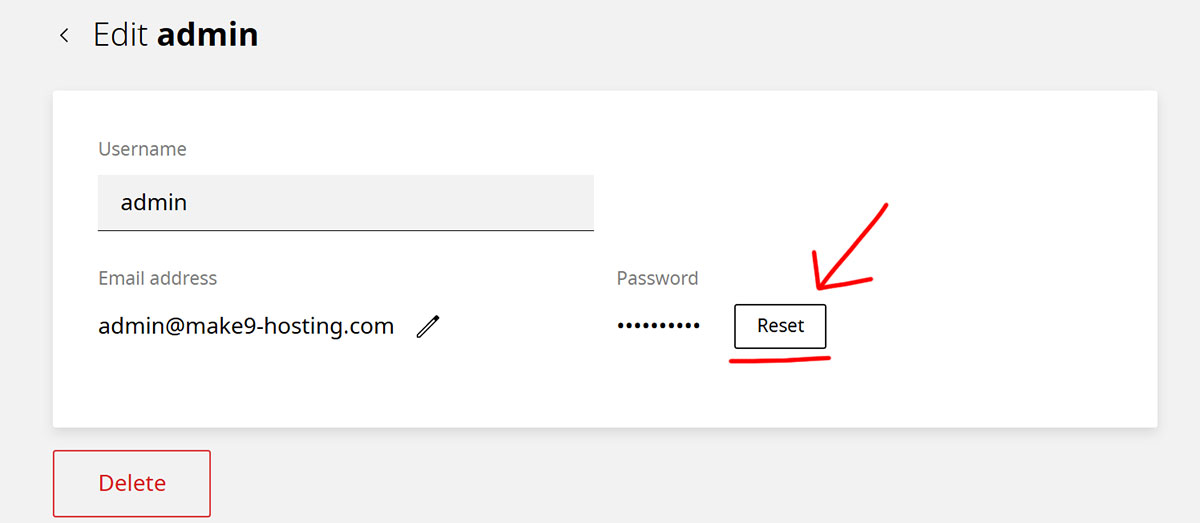 在 Hosting.com 後台重設 WordPress 的管理員密碼